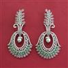 American Diamond Classic Earring with Rhodium Plating