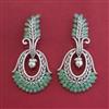 American Diamond Classic Earring with Rhodium Plating