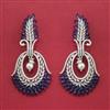 American Diamond Classic Earring with Rhodium Plating