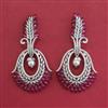 American Diamond Classic Earring with Rhodium Plating