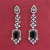 American Diamond Classic Earring with Rhodium Plating