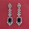 American Diamond Classic Earring with Rhodium Plating