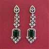 American Diamond Classic Earring with Rhodium Plating