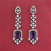 American Diamond Classic Earring with Rhodium Plating