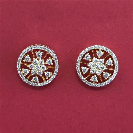 American Diamond Tops with Rhodium Plating 2 Tone Plating