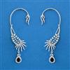 American Diamond Earcuff with Rhodium Plating