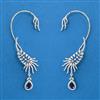American Diamond Earcuff with Rhodium Plating