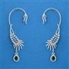 American Diamond Earcuff with Rhodium Plating