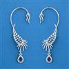 American Diamond Earcuff with Rhodium Plating