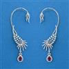 American Diamond Earcuff with Rhodium Plating