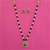 American Diamond Classic Pendant Set with 2 Tone Plating