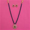 American Diamond Classic Pendant Set with 2 Tone Plating