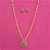American Diamond Classic Pendant Set with 2 Tone Plating