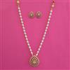 American Diamond Classic Pendant Set with 2 Tone Plating