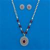 American Diamond Classic Pendant Set with 2 Tone Plating