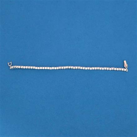 American Diamond Classic Bracelet With Mehndi Plating Rhodium Plating 2 Tone Plating