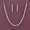 American Diamond Classic Necklace with Mehndi Plating