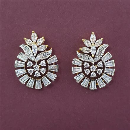 American Diamond Tops with Rhodium Plating 2 Tone Plating Mehndi Plating
