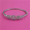 American Diamond Openable kada with Rhodium Plating 2 Tone Plating Carat Plating