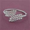 American Diamond Openable kada with Rhodium Plating 2 Tone Plating