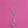 American Diamond Classic Hath Pan with Rhodium Plating 2 Tone Plating