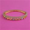 American Diamond Openable kada with Rhodium Plating 2 Tone Plating