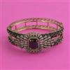 American Diamond Openable kada with Mehndi Plating