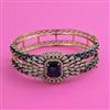 American Diamond Openable kada with Mehndi Plating