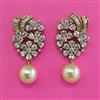 American Diamond Classic Earring with Rhodium Plating 2 Tone Plating Mehndi Plating