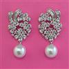 American Diamond Classic Earring with Rhodium Plating 2 Tone Plating Mehndi Plating