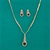 American Diamond Classic Necklace with 2 Tone Plating