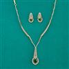American Diamond Classic Necklace with 2 Tone Plating