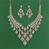 American Diamond Classic Necklace with 2 Tone Plating