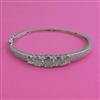 American Diamond Openable kada with Rhodium Plating