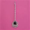 American Diamond Classic Tikka with Rhodium Plating