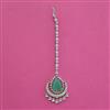 American Diamond Classic Tikka with Rhodium Plating