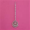 American Diamond Classic Tikka with Rhodium Plating