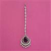 American Diamond Classic Tikka with Rhodium Plating