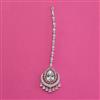 American Diamond Classic Tikka with Rhodium Plating