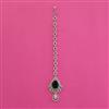 American Diamond Classic Tikka with Rhodium Plating