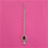American Diamond Classic Tikka with Rhodium Plating