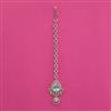 American Diamond Classic Tikka with Rhodium Plating