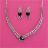 American Diamond Classic Necklace with Rhodium Plating