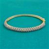 American Diamond Openable kada with Rhodium Plating 2 Tone Plating