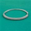 American Diamond Openable kada with Rhodium Plating 2 Tone Plating