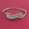 American Diamond Openable kada with Rhodium Plating 2 Tone Plating