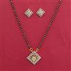 American Diamond Classic Mangalsutra with Rhodium Plating 2 Tone Plating