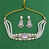 American Diamond Choker Necklace with Carat Plating