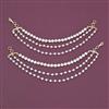 American Diamond Classic Ear Chain with Rhodium Plating Carat Plating