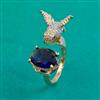 American Diamond Birds Ring with Carat Plating